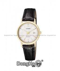 Đồng hồ Citizen EW1582-03A - Nữ - Kinh Sapphire - Eco-Drive (Năng Lượng Ánh Sáng) Dây Da - Chính Hãng - Size 27mm